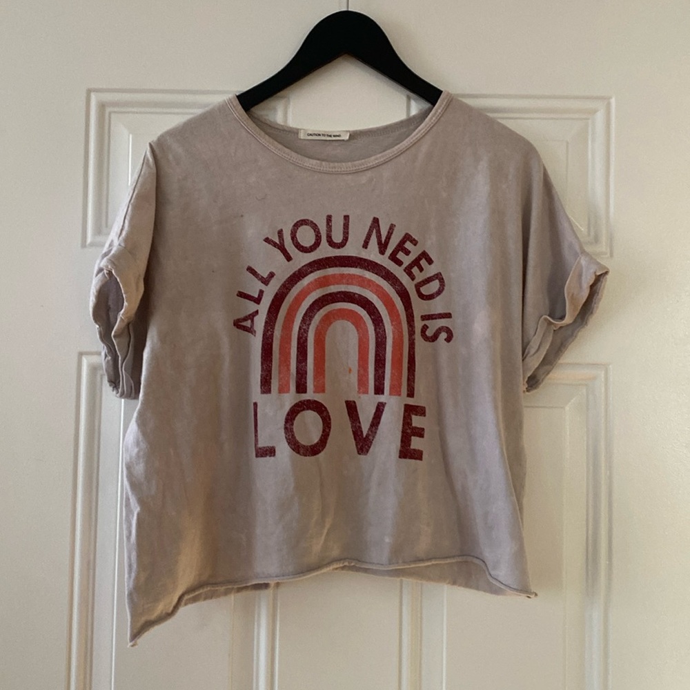 Distressed Gray Tee (medium/large)